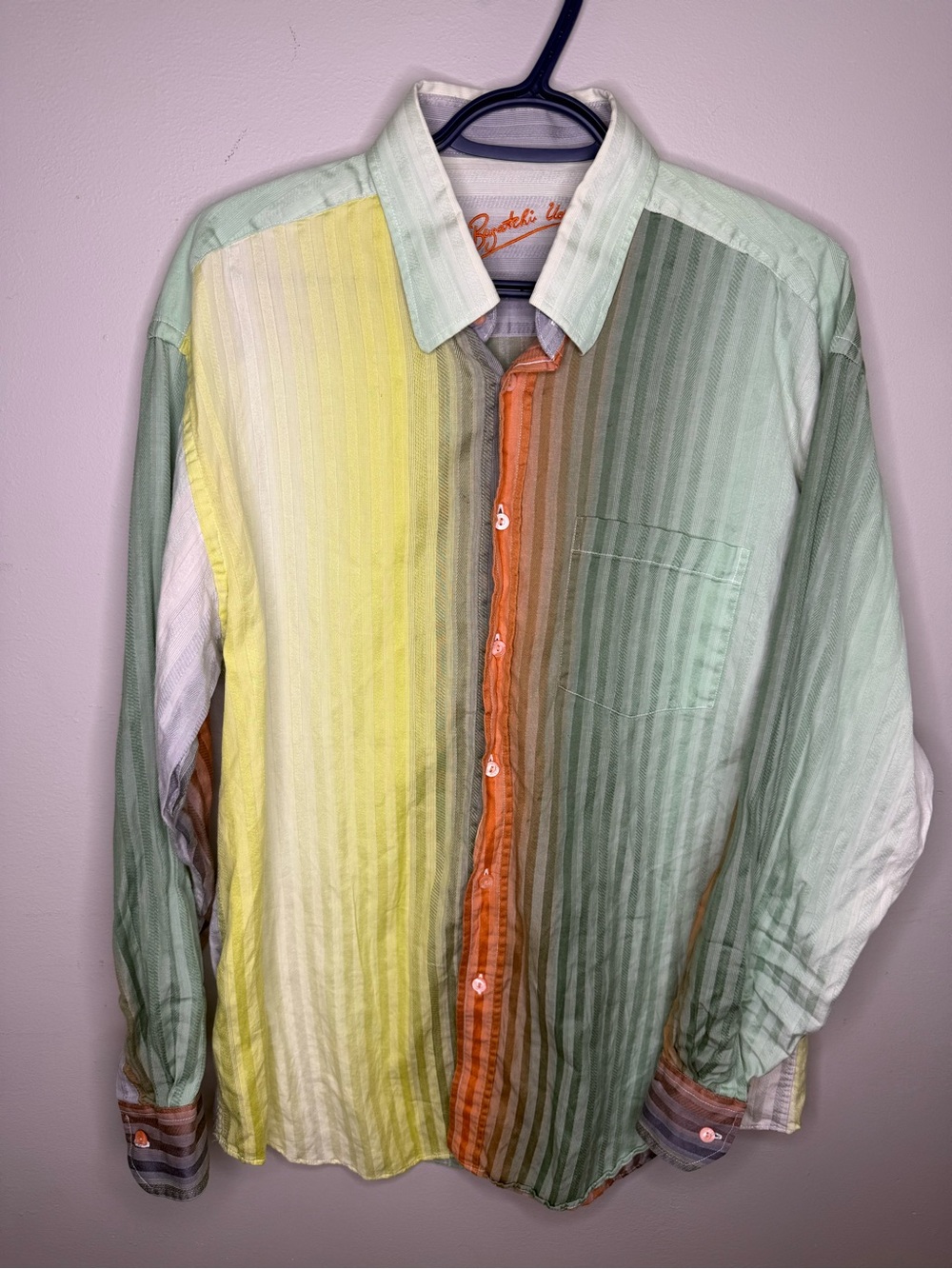 Bugatchi Uomo Men's Striped Button-Down Shirt - Large